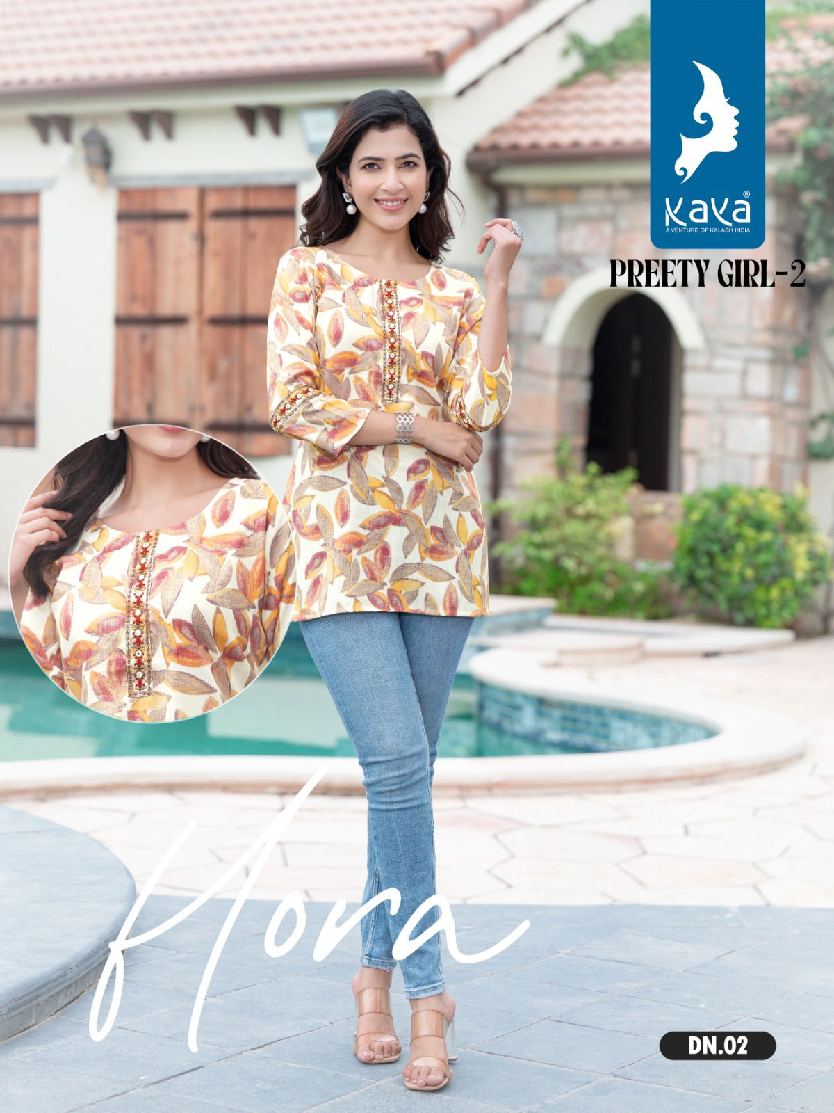 Pretty Girl 2 By Kaya Printed Short Kurtis Catalog